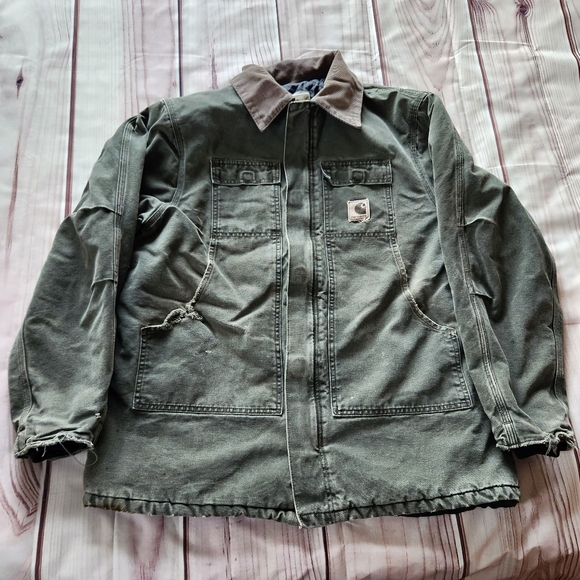 Carhartt Other - Carhartt Vintage Chore Coat C26 MOS Moss Green | Men's Size XLT